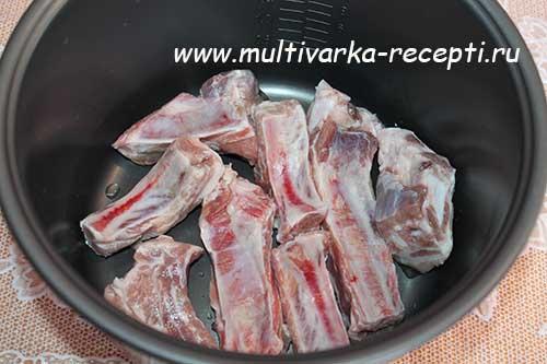 Гречка с ребрышками в мультиварке