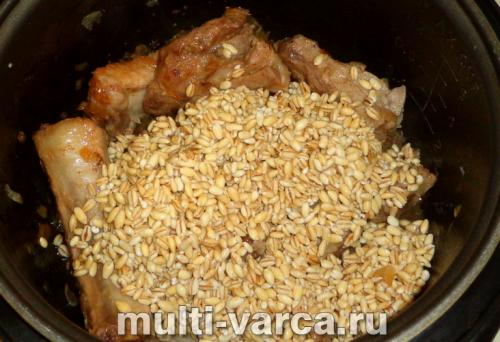 Ребрышки с перловкой в духовке. Перловка с мясом, томлённая в духовке 14 Ребрышки с перловкой в духовке. Перловка с мясом, томлённая в духовке 14