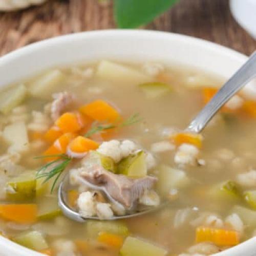 Суп с перловкой со свининой. Суп из свинины, Блюда из перловки - рецепты приготовления