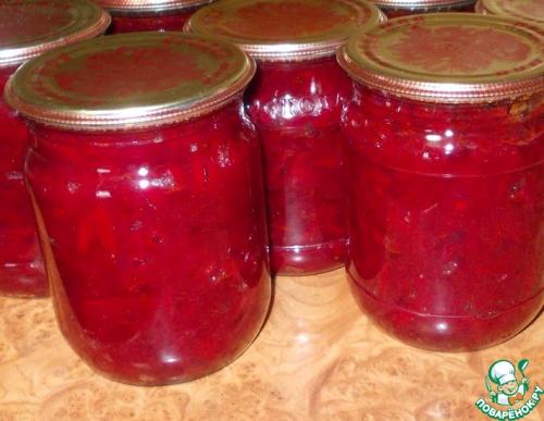 Свекла на зиму для борща с уксусом. Заправка свекольная Летний борщ