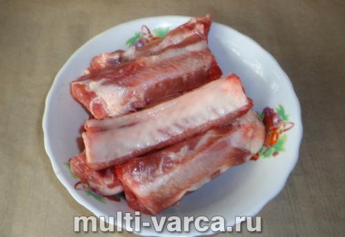 Перловая каша с ребрами. Перловка с ребрышками в мультиварке 02 Перловая каша с ребрами. Перловка с ребрышками в мультиварке 02