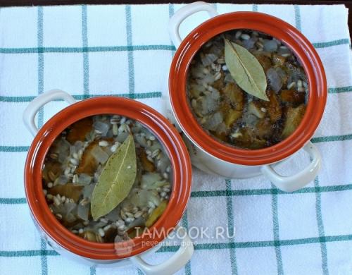 Перловка с ребрышками и грибами. 18 Перловка с ребрышками и грибами. 18