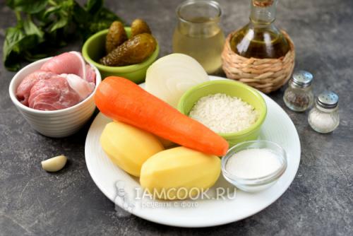 Рассольник со свиными рёбрами и перловой.. Перловый 12 Рассольник со свиными рёбрами и перловой.. Перловый 12