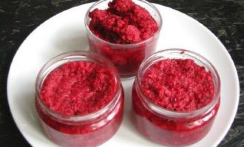 Соус из свёклы с хреном на зиму. Тертый хрен со свеклой на зиму