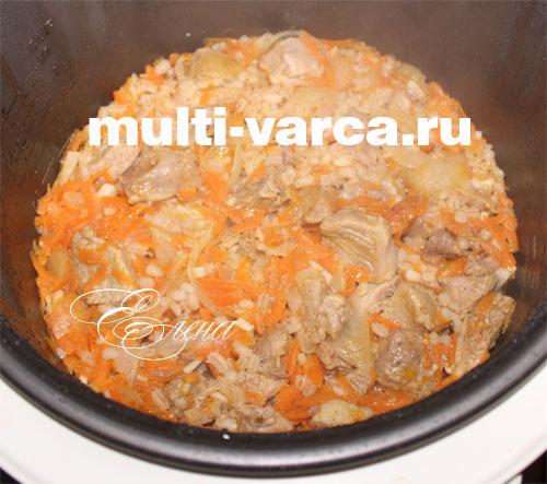 Перловая каша с свиными ребрышками в мультиварке. Свинина с перловкой в мультиварке 07 Перловая каша с свиными ребрышками в мультиварке. Свинина с перловкой в мультиварке 07
