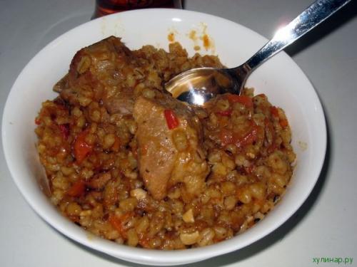 Рецепт перловка с свиными ребрами. Перловый «плов»