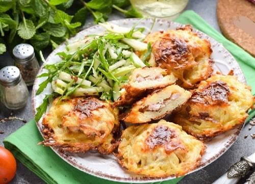 Драники из картофельного пюре с фаршем. Картофельные драники с фаршем — рецепты на сковороде, в духовке