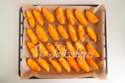 Картошка дольками запеченная в духовке. 19 Картошка дольками запеченная в духовке. 19
