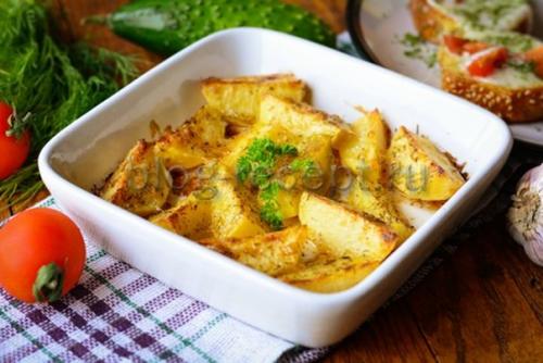 Картошка по-деревенски в духовке с майонезом. Картофель, запеченный в духовке с майонезом и чесноком