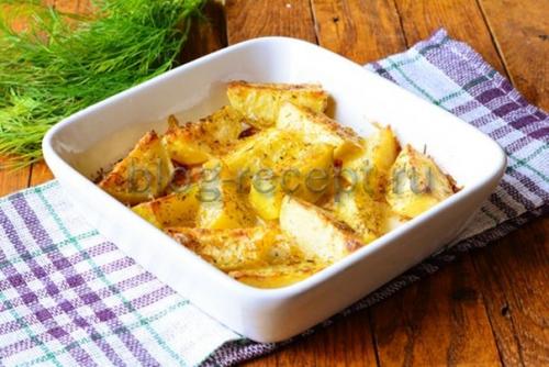 Картошка по-деревенски в духовке с майонезом. Картофель, запеченный в духовке с майонезом и чесноком