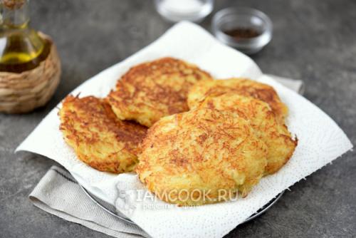 Драники из картофельного рецепт из пюре. Самый простой рецепт на сковороде 25