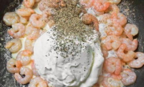 Паста с креветками, сыром и сливками. Вкусная паста с креветками в сливочном соусе