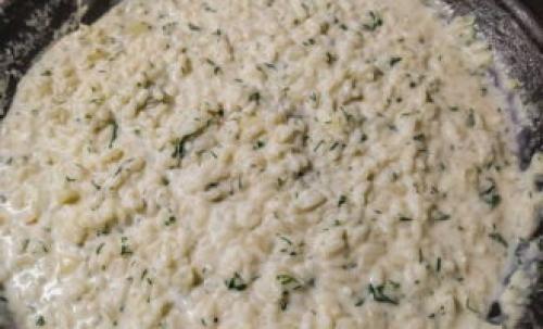 Ризотто с креветками и сливками. Ризотто с морепродуктами в сливочном соусе