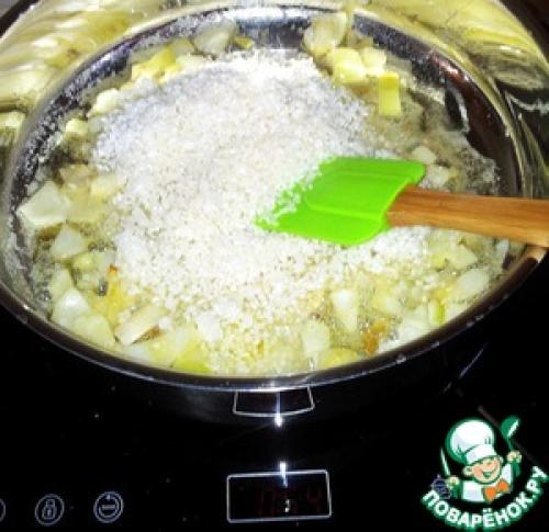 Ризотто с креветками и грибами в сливках. Рецепт «Ризотто с курицей, грибами, креветками и овощами»: