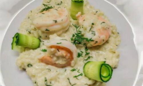 Ризотто с креветками и сливками. Ризотто с морепродуктами в сливочном соусе