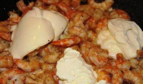 Креветки в сливочно-чесночном соусе. Паста с креветками в сливочно-чесночном соусе