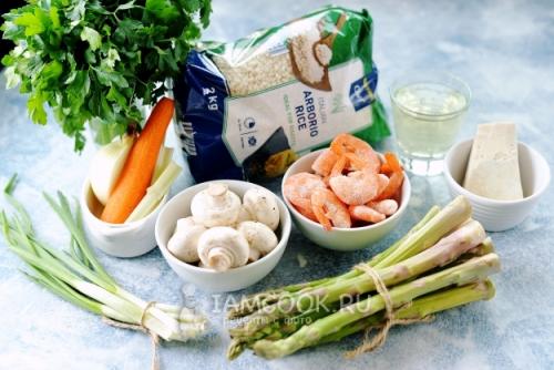 Рис с креветками в сливочном соусе. Ингредиенты и калорийность классического рецепта ризотто 10 Рис с креветками в сливочном соусе. Ингредиенты и калорийность классического рецепта ризотто 10