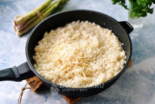 Ризотто с креветками и белыми грибами в сливочном соусе. Ризотто со спаржей, грибами и креветками 09 Ризотто с креветками и белыми грибами в сливочном соусе. Ризотто со спаржей, грибами и креветками 09