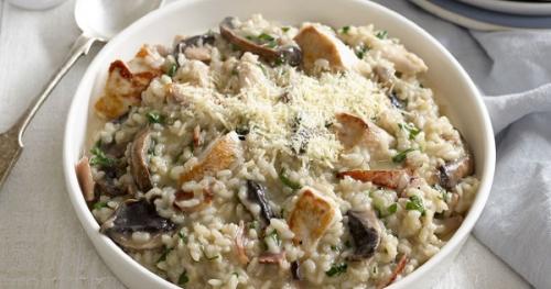 Ризотто в сливочном соусе рецепт. Ризотто с курицей в сливочном соусе. Рецепт в мультиварке, на сковороде без вина