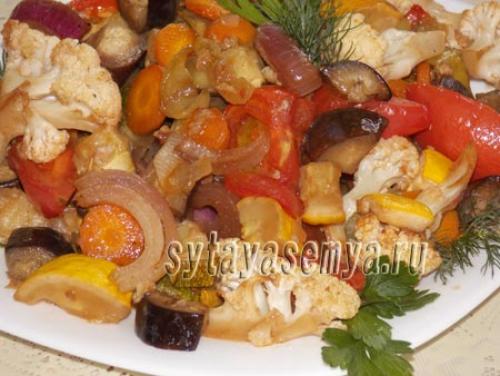 Овощи в рукаве с соевым соусом. Овощи в соевом соусе в духовке