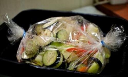 Диетические овощи в рукаве. Овощи в рукаве