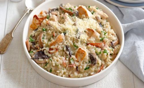 Ризотто с креветками и грибами в сливках. Ризотто с грибами — 7 домашних рецептов