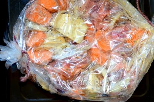 Говядина с овощами в рукаве в духовке. Говядина в рукаве 06 Говядина с овощами в рукаве в духовке. Говядина в рукаве 06