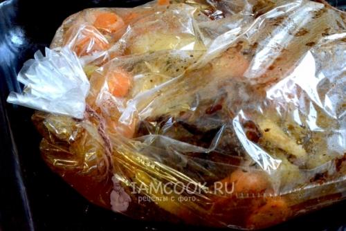 Говядина с овощами в рукаве в духовке. Говядина в рукаве 07 Говядина с овощами в рукаве в духовке. Говядина в рукаве 07