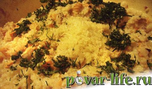 Ризотто с красной рыбой и сливками