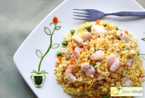 Рис с креветками и грибами. Рис с креветками для души и фигуры
