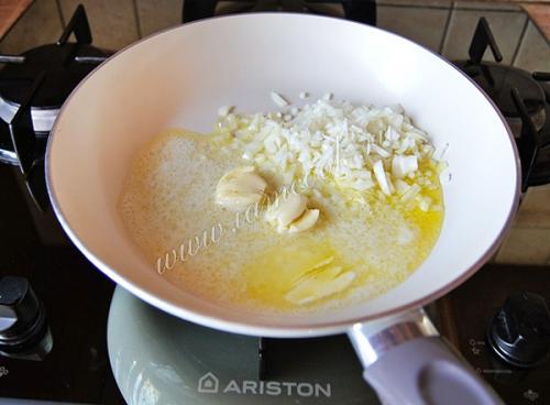 Ризотто с креветками и семгой. Ризотто с креветками, копченой семгой и сыром 01 Ризотто с креветками и семгой. Ризотто с креветками, копченой семгой и сыром 01