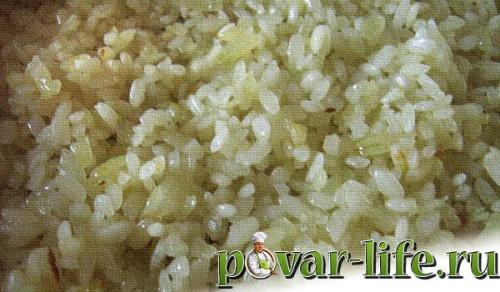 Ризотто с красной рыбой и сливками