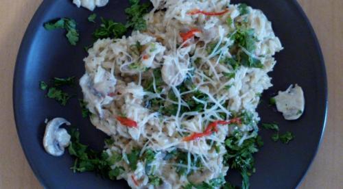 Ризотто с грибами и креветками в сливочном соусе. Ризотто с креветками и грибами 12 Ризотто с грибами и креветками в сливочном соусе. Ризотто с креветками и грибами 12