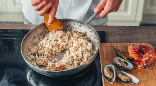 Ризотто с морепродуктами и сливками. Ризотто с морепродуктами в сливках (видео-рецепт) 18 Ризотто с морепродуктами и сливками. Ризотто с морепродуктами в сливках (видео-рецепт) 18