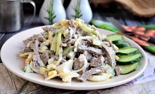 Салат из сердца с яйцами. Салаты из говяжьего сердца — вкуснейшие рецепты для будней и праздников