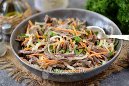 Салаты из свиного сердца. Салат со свиным сердцем, шампиньонами, кукурузой и сладким перцем 06 Салаты из свиного сердца. Салат со свиным сердцем, шампиньонами, кукурузой и сладким перцем 06