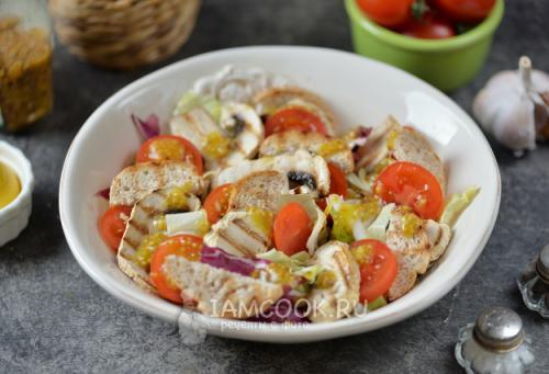 Простой и вкусный салат Цезарь с грибами шампиньонами: пошаговый рецепт 37 Простой и вкусный салат Цезарь с грибами шампиньонами: пошаговый рецепт 37