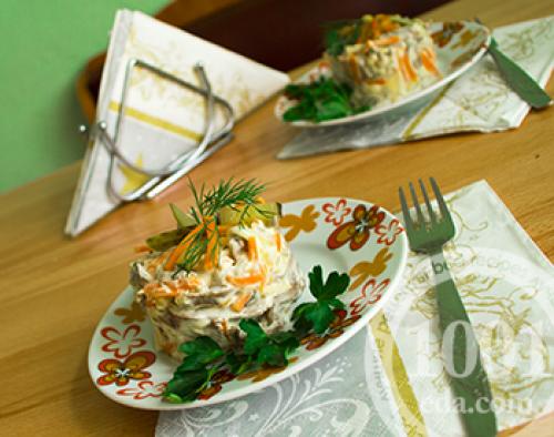 Салат из свиного сердца и грибов. Салат с сердцем и грибами 12 Салат из свиного сердца и грибов. Салат с сердцем и грибами 12