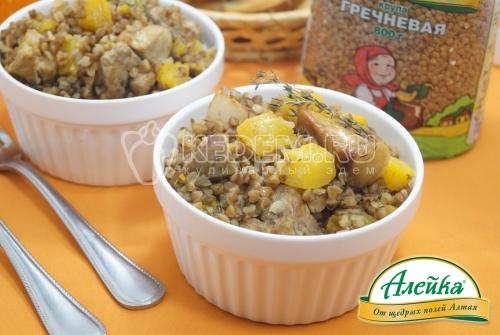 Запеченная тыква с гречкой. Гречка с мясом, запеченная в тыкве 30 Запеченная тыква с гречкой. Гречка с мясом, запеченная в тыкве 30