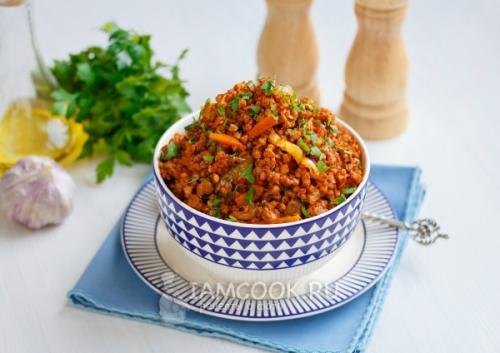 Как приготовить гречку со свининой и тыквой. Гречка с мясом и тыквой 13 Как приготовить гречку со свининой и тыквой. Гречка с мясом и тыквой 13