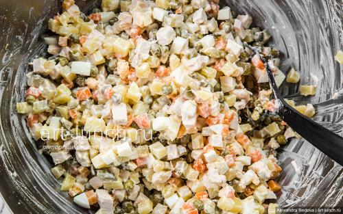 Сколько времени требуется для приготовления салата. Салат Столичный