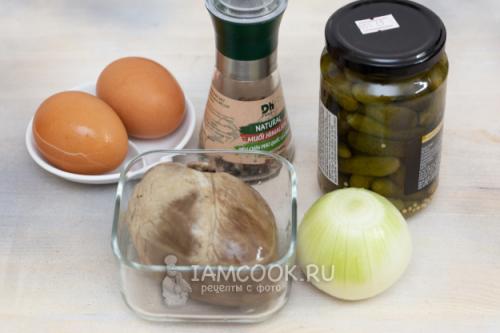 Салат из свиного или говяжьего сердца. Салат из сердца с маринованным луком 13 Салат из свиного или говяжьего сердца. Салат из сердца с маринованным луком 13