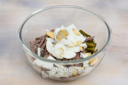 Салат из свиного или говяжьего сердца. Салат из сердца с маринованным луком 16 Салат из свиного или говяжьего сердца. Салат из сердца с маринованным луком 16