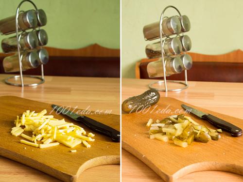 Слоеный салат из свиного сердца с шампиньонами.. Салат из свиного сердца с грибами: пошагово с фото 09 Слоеный салат из свиного сердца с шампиньонами.. Салат из свиного сердца с грибами: пошагово с фото 09