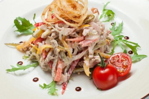 Салат с сердцем свиным и кукурузой. 20 аппетитных салатов из свиного сердца