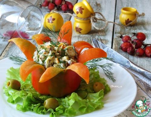 Салат из свиного сердца с болгарским перцем. Салат из сердца в болгарском перце