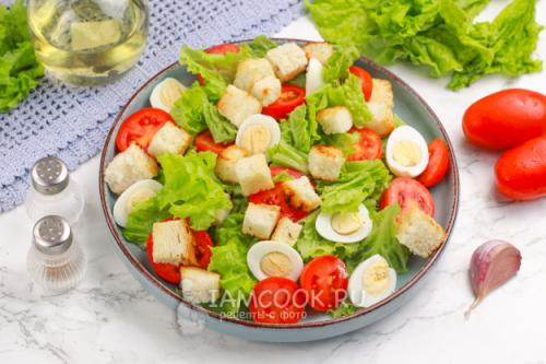 Цезарь с курицей и шампиньонами: быстрый и вкусный рецепт 05 Цезарь с курицей и шампиньонами: быстрый и вкусный рецепт 05