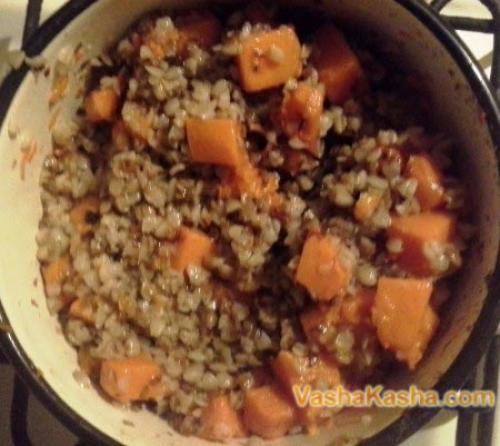 Гарнир из гречневой каши и тыквы. Гречка с тыквой: рецепты на молоке, на воде, с овощами, мясом, грибами. Гречневая каша с тыквой: в мультиварке, духовке, на плите 05