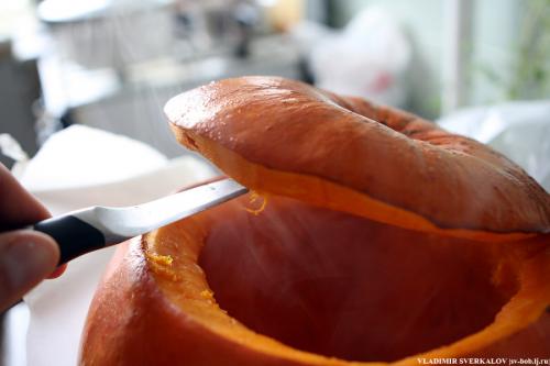 Как приготовить кашу с мясом в тыкве. Гречка с мясом в тыкве