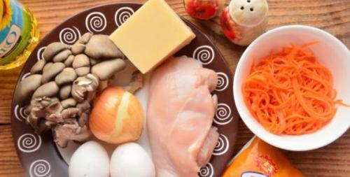 Какие виды грибов лучше использовать для салата с куриной грудкой. Салат с грибами и курицей Ежик — очень вкусный рецепт